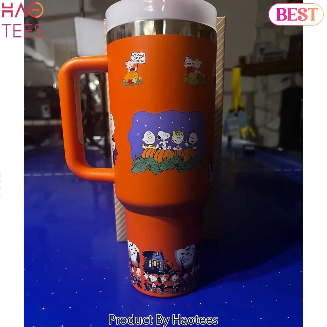 Stanley Peanuts Welcome Great Pumpkin 40oz Quencher Tumbler Stanley Peanuts Welcome Great Pumpkin 40oz Quencher Tumbler