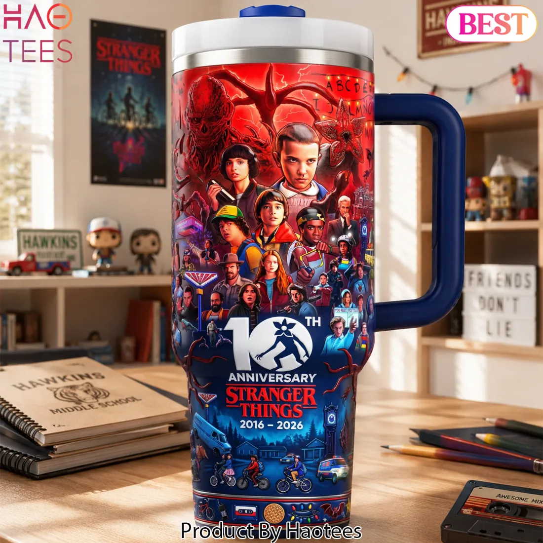 Stranger Things 10th Anniversary 40oz Insulated Tumbler Stranger Things 10th Anniversary 40oz Insulated Tumbler