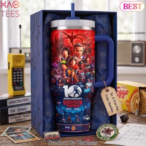 Stranger Things 10th Anniversary 40oz Insulated Tumbler