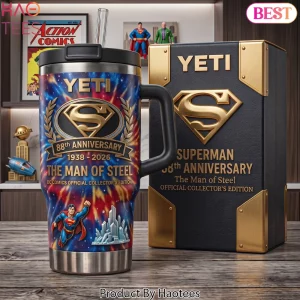 Superman 88th Anniversary The Man Of Steel Collector Edition Tumbler