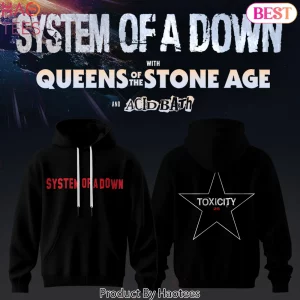 System Of A Down Toxicity 25 Anniversary Black Pullover Hoodie