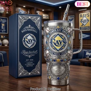 Tampa Bay Rays Luxury Clubhouse Edition Est 1998 Embossed 40oz Tumbler