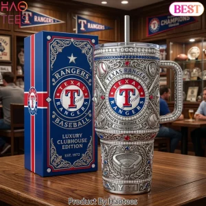 Texas Rangers Heritage Legacy Luxury Clubhouse Edition 40oz Travel Tumbler