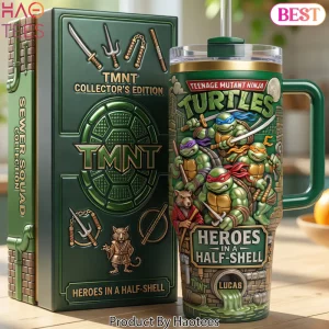TMNT Sewer Squad Collector’s Edition Personalized 3D Tumbler with Handle