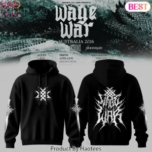 Wage War Australian Tour 2026 Limited Edition Graphic Hoodie