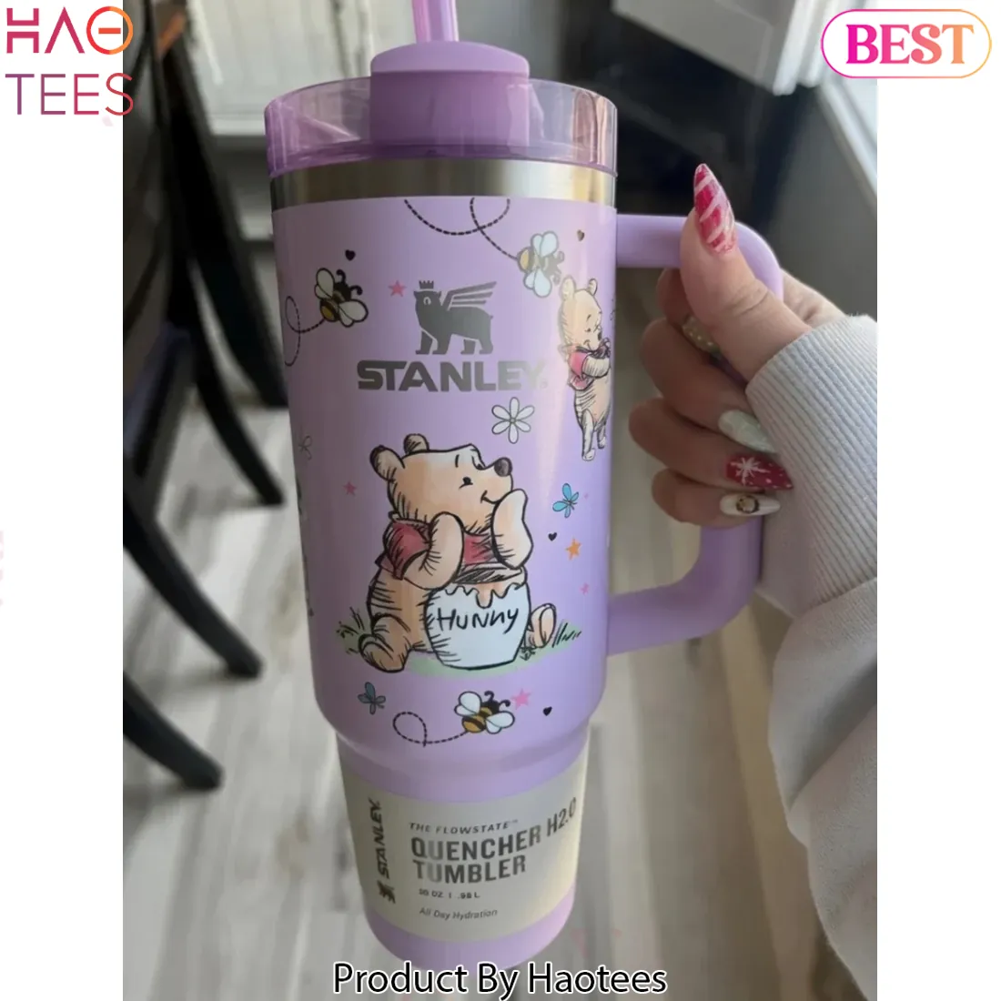 Winnie the Pooh Hunny Pot Lavender 40oz Quencher Tumbler Winnie the Pooh Hunny Pot Lavender 40oz Quencher Tumbler