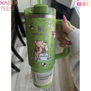 Winnie the Pooh Hunny Pot Stanley Quencher H2.0 Green 40oz Tumbler
