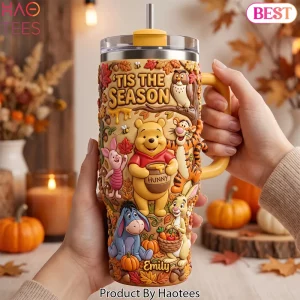 Winnie The Pooh Tis The Season Autumn 40oz Tumbler