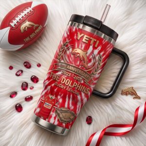 The Dolphins NRL 3rd Anniversary 2023-2026 Stainless Steel Handle Tumbler