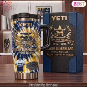 North Queensland Cowboys 34th Anniversary 1992-2026 Commemorative Tumbler