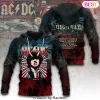 AC/DC PWR UP North America 2026 Tour Red Tie Dye Hoodie