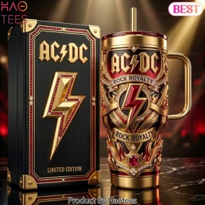 AC/DC Rock Royalty Limited Edition Gold Metal Handle Tumbler