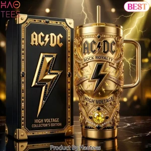 AC/DC Rock Royalty Limited Edition Gold Metal Handle Tumbler