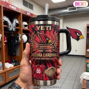 Arizona Cardinals 128th Anniversary Tie Dye Stainless Steel Tumbler