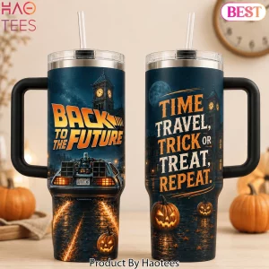 Back To The Future Time Travel Halloween Stainless Steel Tumbler