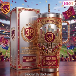 Brisbane Broncos 38th Anniversary Limited Edition Collector Tumbler