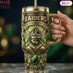 Canberra Raiders Green Machine Luxury 3D Insulated Tumbler