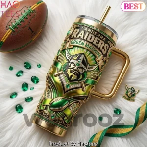 Canberra Raiders Green Machine Luxury 3D Insulated Tumbler