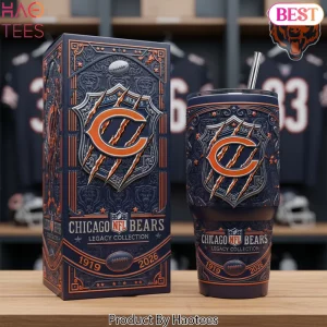 Chicago Bears Legacy Collection 3D Claw Design Insulated Tumbler