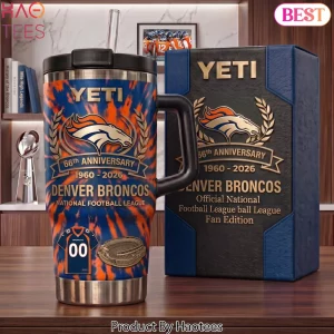 Denver Broncos 66th Anniversary Limited Edition Yeti Tumbler