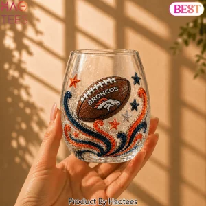 Denver Broncos NFL Football Fan Premium Whiskey Glass