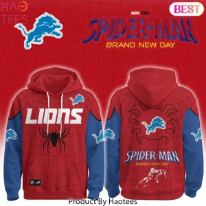 Detroit Lions x Marvel Spider-Man Brand New Day Limited Edition Hoodie