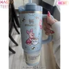 Winnie The Pooh And Piglet Pink Stanley Quencher Tumbler