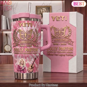Dolly Parton 80th Anniversary Queen Of Country Music Handle Tumbler