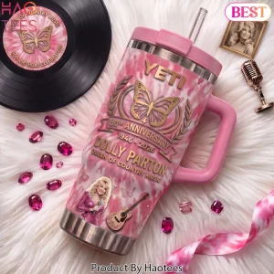 Dolly Parton 80th Anniversary Queen Of Country Music Handle Tumbler