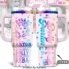 Dolly Parton 69th Birthday Pink Glitter Handle Tumbler Dolly Parton 69th Birthday Pink Glitter Handle Tumbler