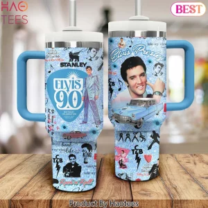 Elvis Presley 90th Birthday Celebration Commemorative Handle Tumbler