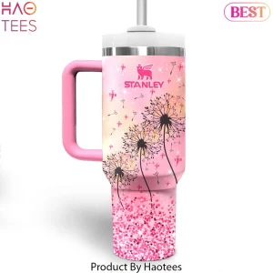 Elvis Presley 90th Birthday Pink Dandelion Anniversary Tumbler