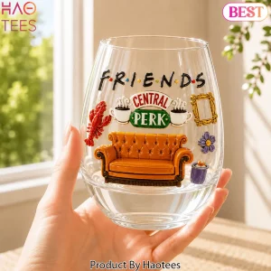 Friends TV Show Central Perk 3D Icon Whiskey Glass