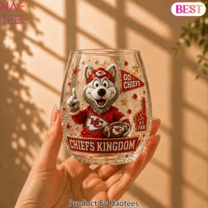Kansas City Chiefs Kingdom Mascot Premium Whiskey Glass