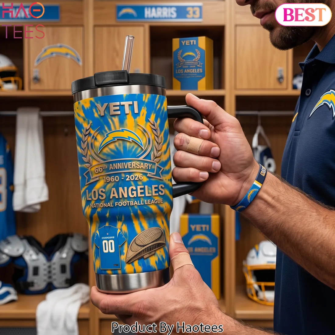 Los Angeles Chargers 66th Anniversary 1960-2026 Limited Edition Tumbler Los Angeles Chargers 66th Anniversary 1960-2026 Limited Edition Tumbler