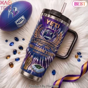 Melbourne Storm NRL 29th Anniversary Special Edition Purple Handle Tumbler