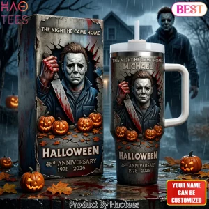 Michael Myers Halloween 48th Anniversary Personalized Horror Movie Insulated Tumbler Michael Myers Halloween 48th Anniversary Personalized Horror Movie Insulated Tumbler