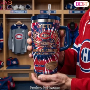Montreal Canadiens 117th Anniversary Tie Dye Stainless Steel Tumbler