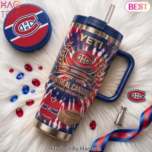 Montreal Canadiens 117th Anniversary Tie Dye Stainless Steel Tumbler