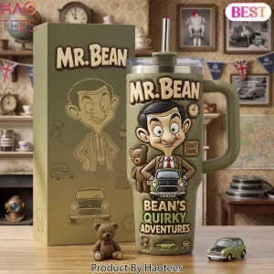 Mr. Bean Quirky Adventures 3D Character Insulated Tumbler