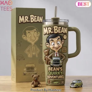 Mr. Bean Quirky Adventures 3D Character Insulated Tumbler