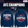 New England Patriots 2025 AFC Conference Champions Roster Hoodie