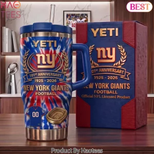 New York Giants 101st Anniversary Tie Dye Stainless Steel Tumbler