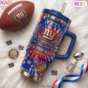 New York Giants 101st Anniversary Tie Dye Stainless Steel Tumbler