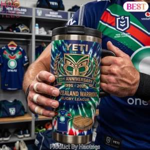 New Zealand Warriors 31st Anniversary Tie Dye Handle Tumbler