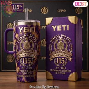 Omega Psi Phi 115th Anniversary Commemorative Yeti Tumbler