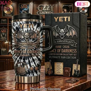 Ozzy Osbourne Prince Of Darkness 78th Anniversary Yeti Tumbler
