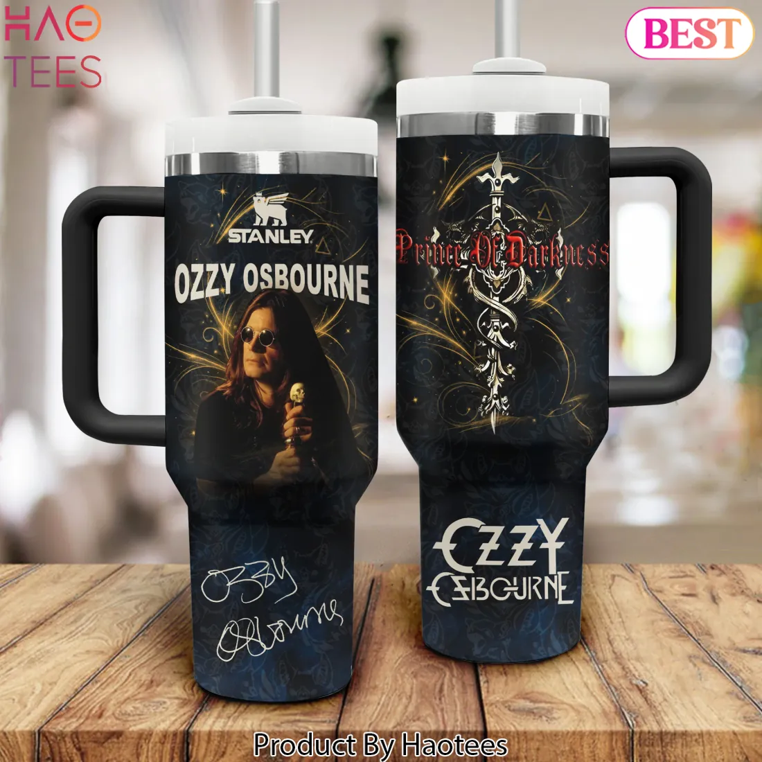 Ozzy Osbourne Prince Of Darkness Commemorative Stanley Tumbler Ozzy Osbourne Prince Of Darkness Commemorative Stanley Tumbler