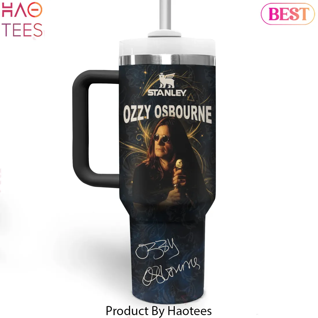 Ozzy Osbourne Prince Of Darkness Commemorative Stanley Tumbler Ozzy Osbourne Prince Of Darkness Commemorative Stanley Tumbler
