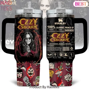 Ozzy Osbourne Prince Of Darkness Graphic Insulated Handle Tumbler